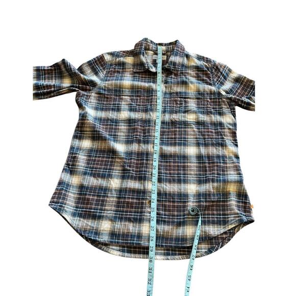 Carhartt button down, plaid shirt, women's size L (12/14) - Picture 8 of 8